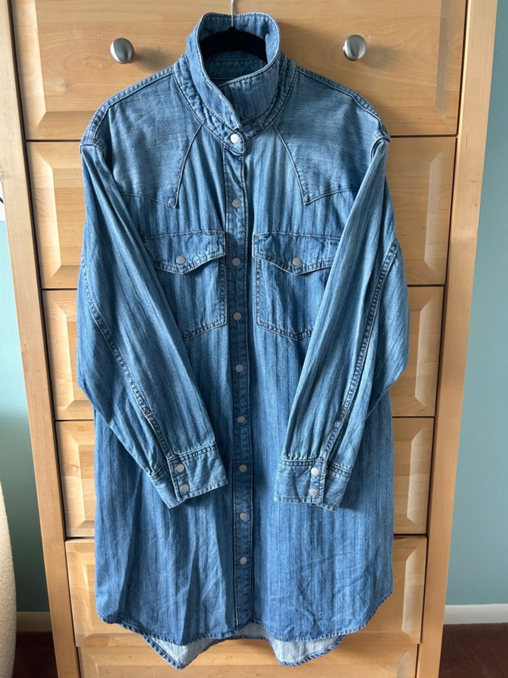 Universal Thread Western Denim Shirtdress - Picture 12 of 12